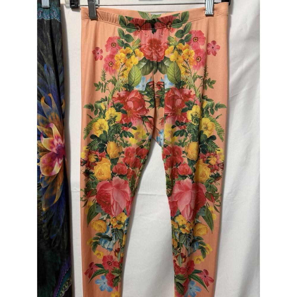 Emma Rose Stretchy Leggings Bundle Sz S/M Vibrant Abstract Floral Festival Boho - Picture 2 of 11